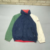 Vintage 90s Navy Green White Nautica Jacket Men's Large