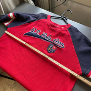 Red and Navy Polo Assn Sweatshirt Men's Large