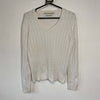 Cream Tommy Hilfiger Cable Knit Sweater Womens Medium