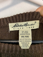 Brown Eddie Bauer Sweater Men's XXL