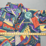 Vintage Multicolour Fleece Men's Large