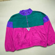 Vintage Green Pink Fleece Men's XL