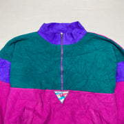 Vintage Green Pink Fleece Men's XL