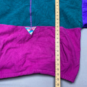 Vintage Green Pink Fleece Men's XL