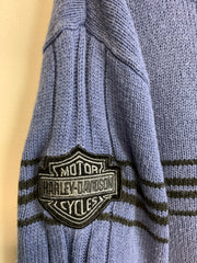 Blue Harley Davidson Knitwear Sweater Women's Large