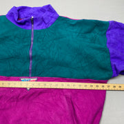 Vintage Green Pink Fleece Men's XL