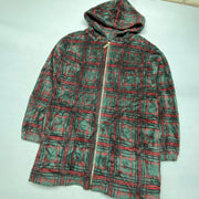 Vintage Multicolour Long Fleece Jacket Men's Small