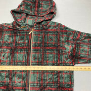 Vintage Multicolour Long Fleece Jacket Men's Small