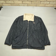 Navy and Beige Kappa Bomber Jacket Men's XL