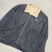 Navy and Beige Kappa Bomber Jacket Men's XL