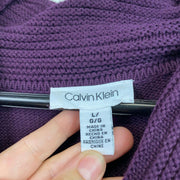 Purple Calvin Klein Knitwear Sweater Women's Large