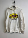 Vintage White Hanes Hoodie Men's Small