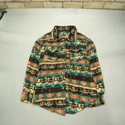 Multicolour Fleece Jacket Men's Medium