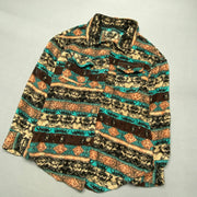 Multicolour Fleece Jacket Men's Medium