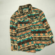 Multicolour Fleece Jacket Men's Medium