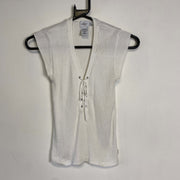 White Sleeveless Calvin Klein Sweater Vest Womens Small