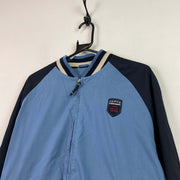 Blue and Navy Baseball Jacket Men's Large