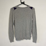 Purple Grey Argyle Tommy Hilfiger Sweater Womens XS