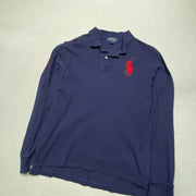 Navy Polo Ralph Lauren Polo Shirt Women's Large