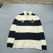 Vintage Black and White Polo Ralph Lauren Polo Shirt Men's XL