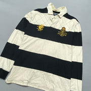 Vintage Black and White Polo Ralph Lauren Polo Shirt Men's XL