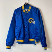 Vintage Chalkline Rams NFL Bomber Padded Game Jacket Large