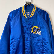 Vintage Chalkline Rams NFL Bomber Padded Game Jacket Large