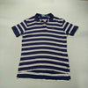 Navy and White Polo Ralph Lauren Polo Shirt Men's Medium