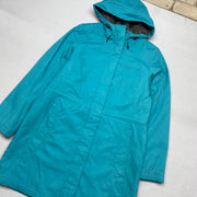 Blue L.L.Bean Long Raincoat Men's Medium