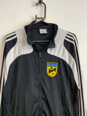 00s Black and White Adidas Track jacket Men's Medium