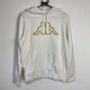 White Kappa Pull Over Hoodie Mens Small