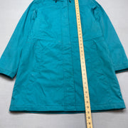 Blue L.L.Bean Long Raincoat Men's Medium