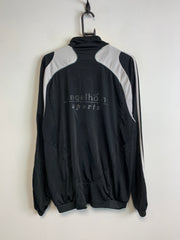 00s Black and White Adidas Track jacket Men's Medium