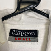 White Kappa Pull Over Hoodie Mens Small