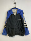 Vintage 90s Black and Blue Adidas Windbreaker Men's Large