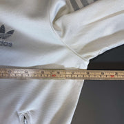 White Adidas Trefoil y2k Track Jacket Womens Small