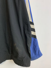 Vintage 90s Black and Blue Adidas Windbreaker Men's Large