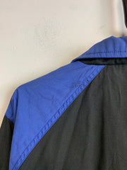 Vintage 90s Black and Blue Adidas Windbreaker Men's Large