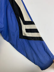 Vintage 90s Black and Blue Adidas Windbreaker Men's Large