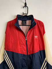 Vintage 90s Navy and Red Adidas Windbreaker Men's Medium