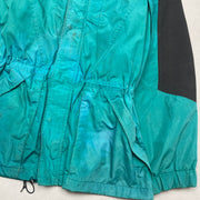 Cyan and Black Columbia Raincoat Men's Medium