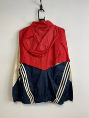 Vintage 90s Navy and Red Adidas Windbreaker Men's Medium