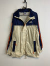 Vintage 90s Navy and Cream White Adidas Raincoat Men's Large