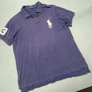 Vintage Navy Polo Ralph Lauren Polo Shirt Men's XXL