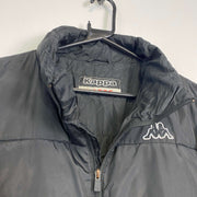 Black Kappa Puffer Jacket Large