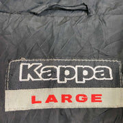 Black Kappa Puffer Jacket Large