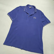 Navy Lacoste Polo Shirt Men's Large