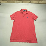 Vintage Blood Orange Polo Ralph Lauren Polo Shirt Men's Medium