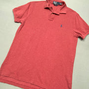 Vintage Blood Orange Polo Ralph Lauren Polo Shirt Men's Medium