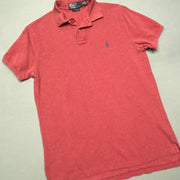 Vintage Blood Orange Polo Ralph Lauren Polo Shirt Men's Medium